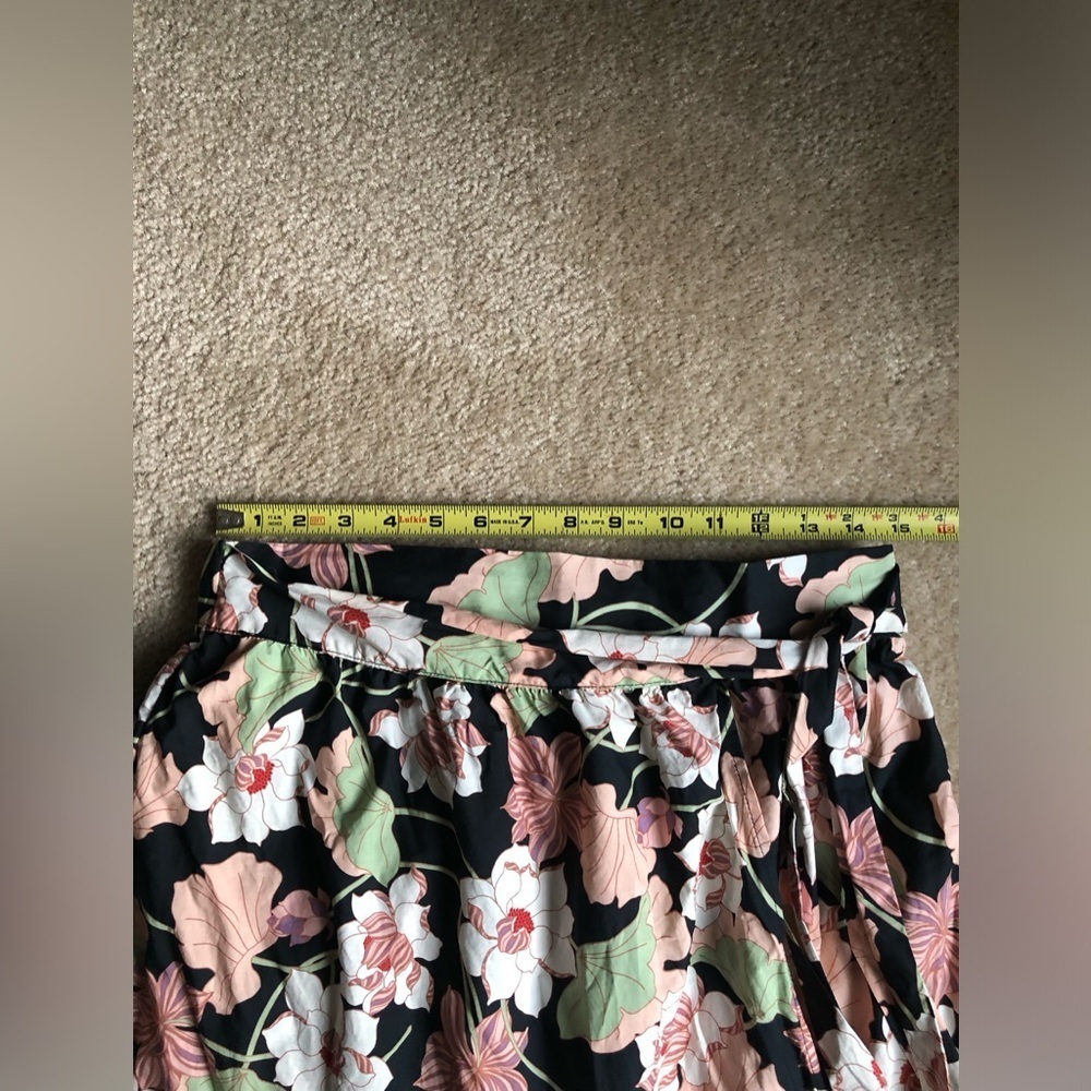 Who What Wear Women’s M Ruffled Tiered Wrap High-Rise Maxi Skirt in Deco Floral - Picture 10 of 13